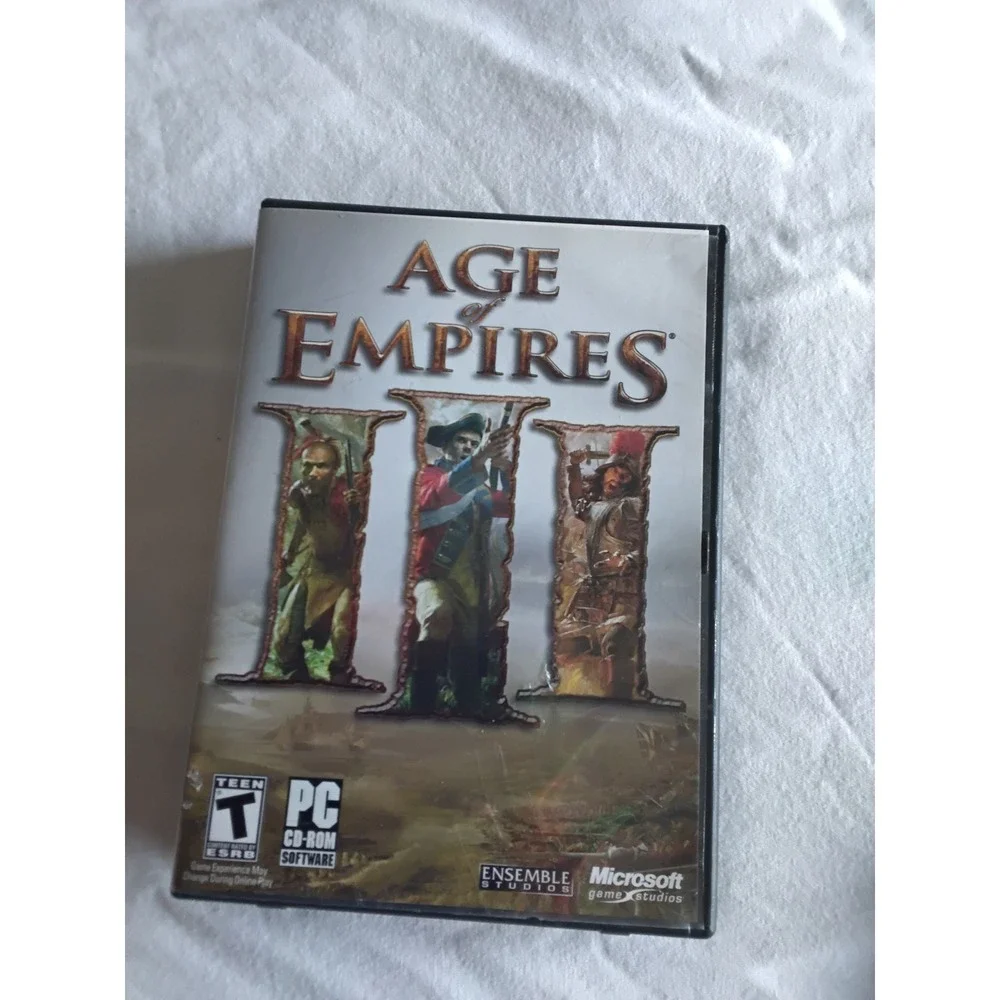 Age of Empires III PC CD ROM Game Ensemble Studios Microsoft Windows